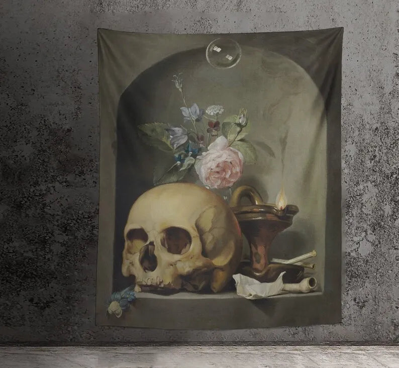 Vanitas Still Life" by Hendrick Andriessen - Memento Mori Art Print