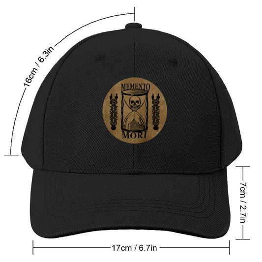 Mortality in Style" Memento Mori Ball Cap